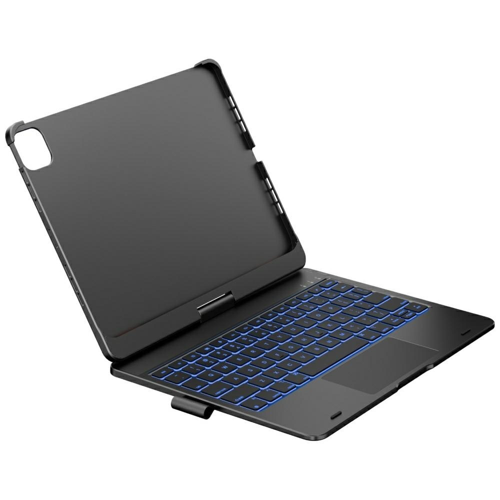 Husa cu tastatura Typecase Flexbook Touch compatibila cu iPad Air 11 inch 2024 / 2025, Gri