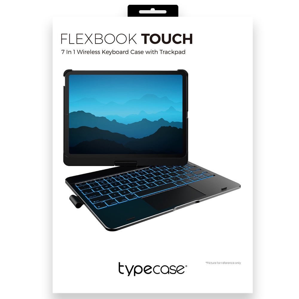Husa cu tastatura Typecase Flexbook Touch compatibila cu iPad Air 11 inch 2024 / 2025, Gri