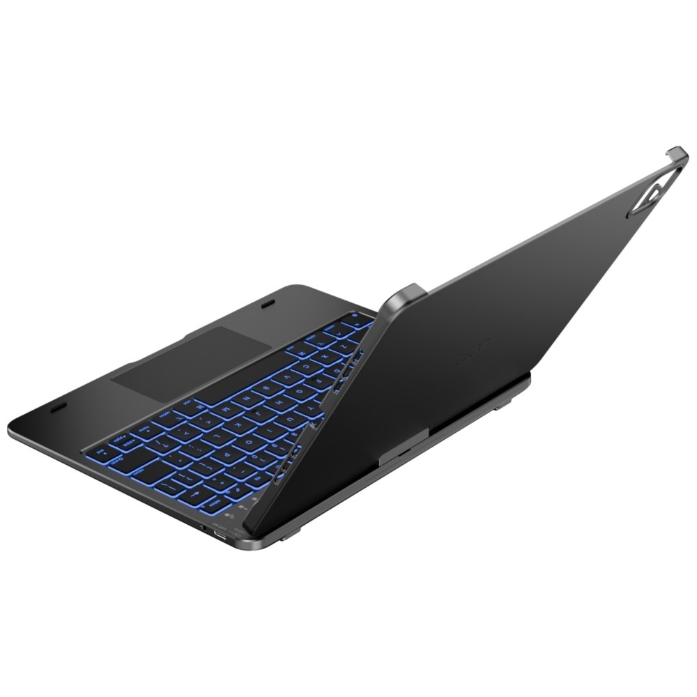 Husa cu tastatura Typecase Flexbook Touch compatibila cu iPad Air 11 inch 2024 / 2025, Gri