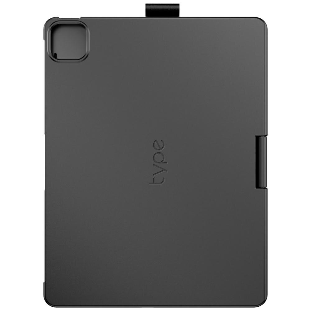 Husa cu tastatura Typecase Flexbook Touch compatibila cu iPad Air 11 inch 2024 / 2025, Gri