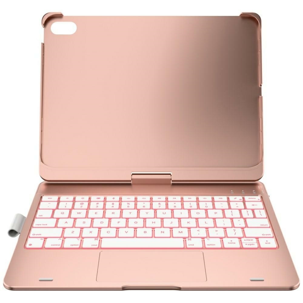 Husa cu tastatura Typecase Flexbook Touch compatibila cu iPad 10.9 inch 2022 / iPad 11 inch 2025, Roz