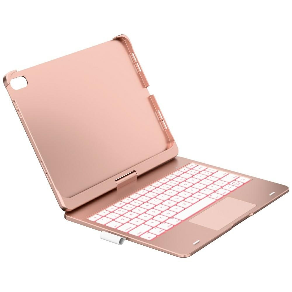 Husa cu tastatura Typecase Flexbook Touch compatibila cu iPad 10.9 inch 2022 / iPad 11 inch 2025, Roz