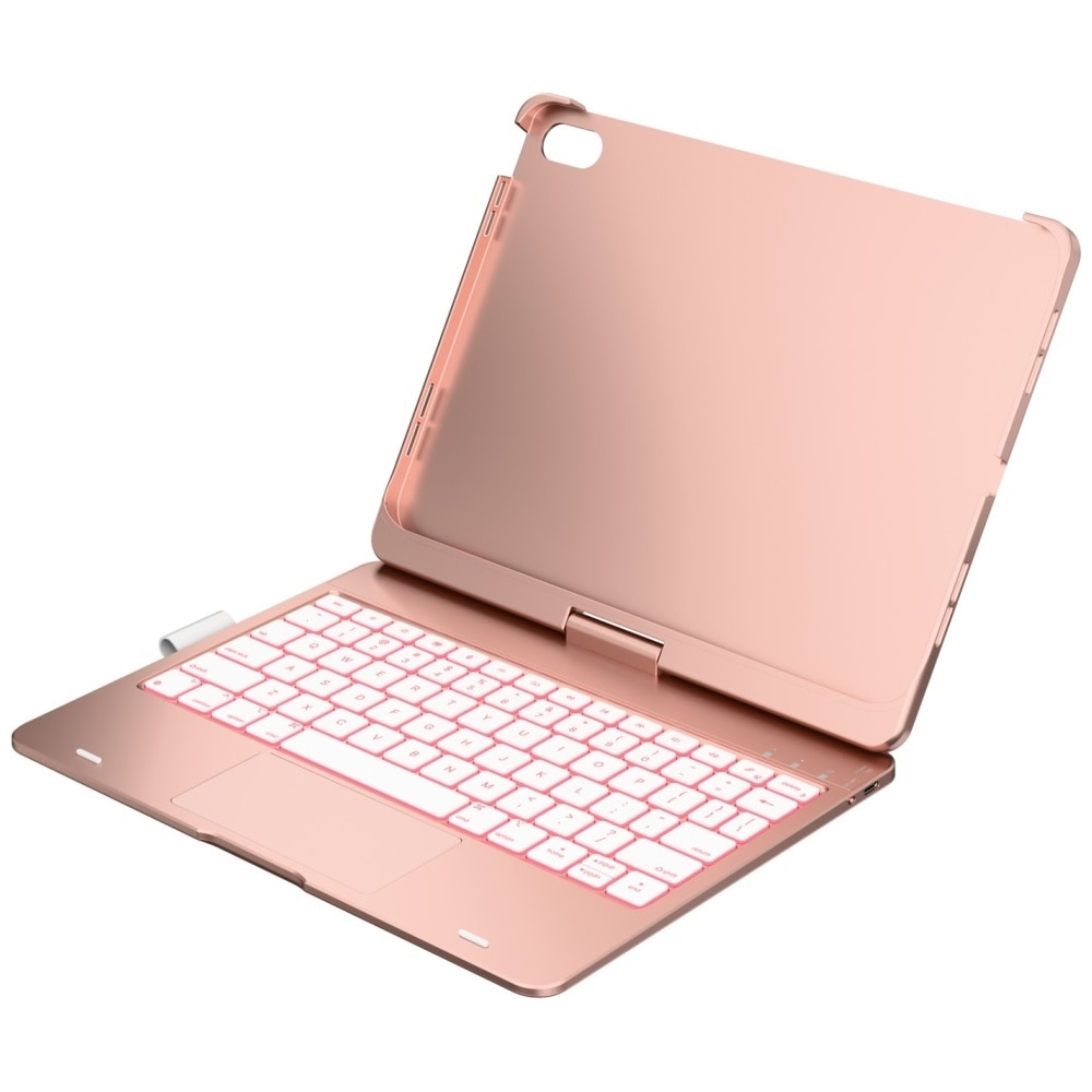 Husa cu tastatura Typecase Flexbook Touch compatibila cu iPad 10.9 inch 2022 / iPad 11 inch 2025, Roz