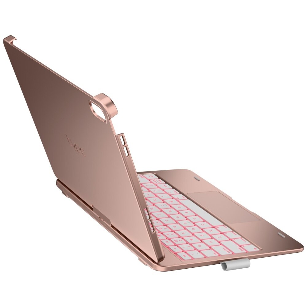 Husa cu tastatura Typecase Flexbook Touch compatibila cu iPad 10.9 inch 2022 / iPad 11 inch 2025, Roz
