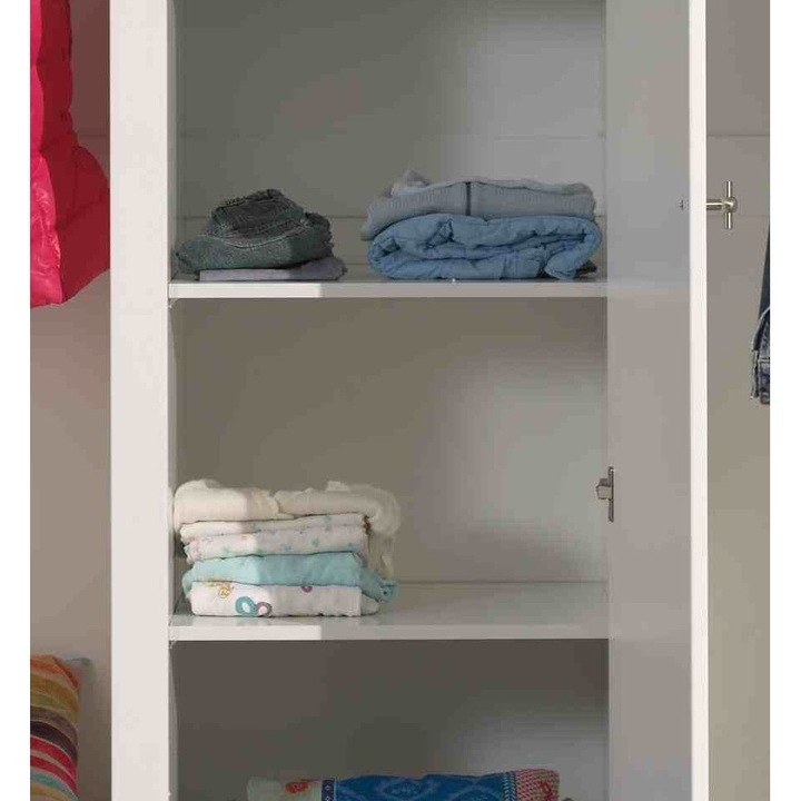 ROBIN 3 USI Dulap camera copii RAFT SUPLIMENTAR (2 BUC) ALB