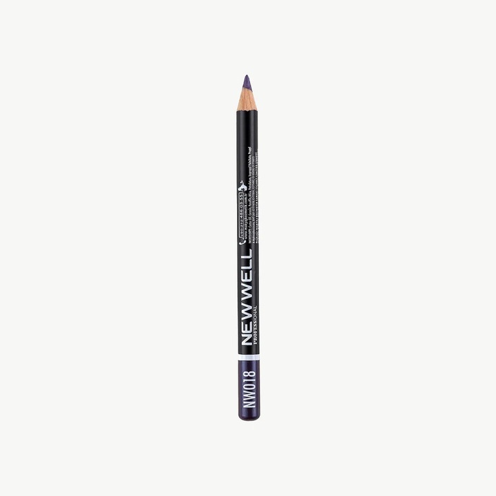 New Well Professional Eyeliner & Lipliner Waterproof – Creion Profesional pentru Ochi si Buze, Rezistent la Apa NW018