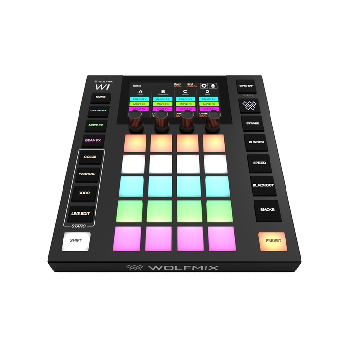 Controller DMX pentru lumini, Wolfmix W1 MK2