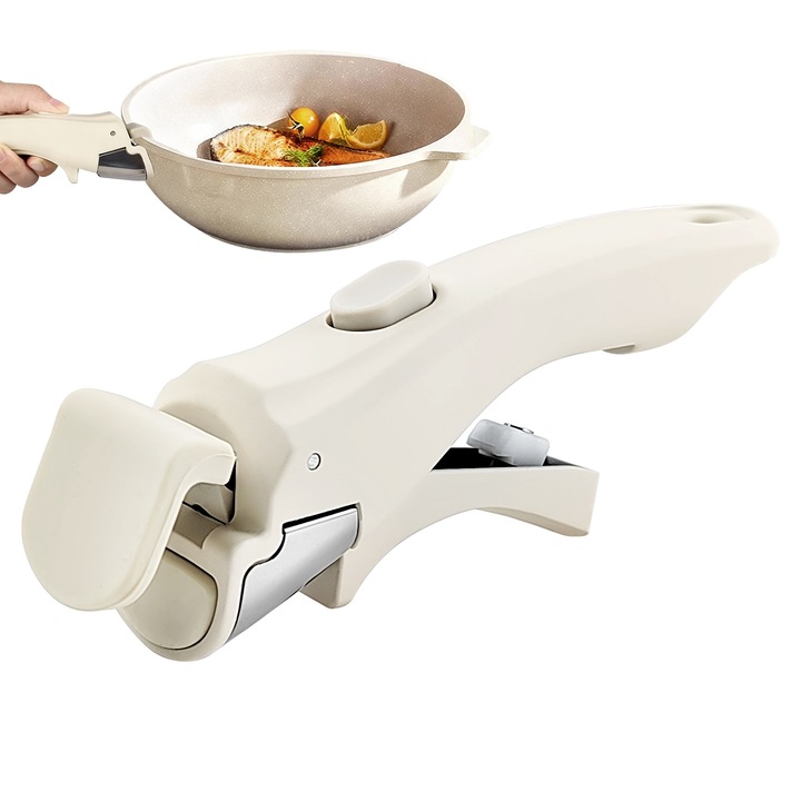 Maner universal detasabil pentru cratite si tigai, gxwcyi, alb laptos, 19x3.2x2.8cm