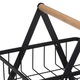 Raft metalic organizator, 2 niveluri, 22x14x23.5 cm, negru