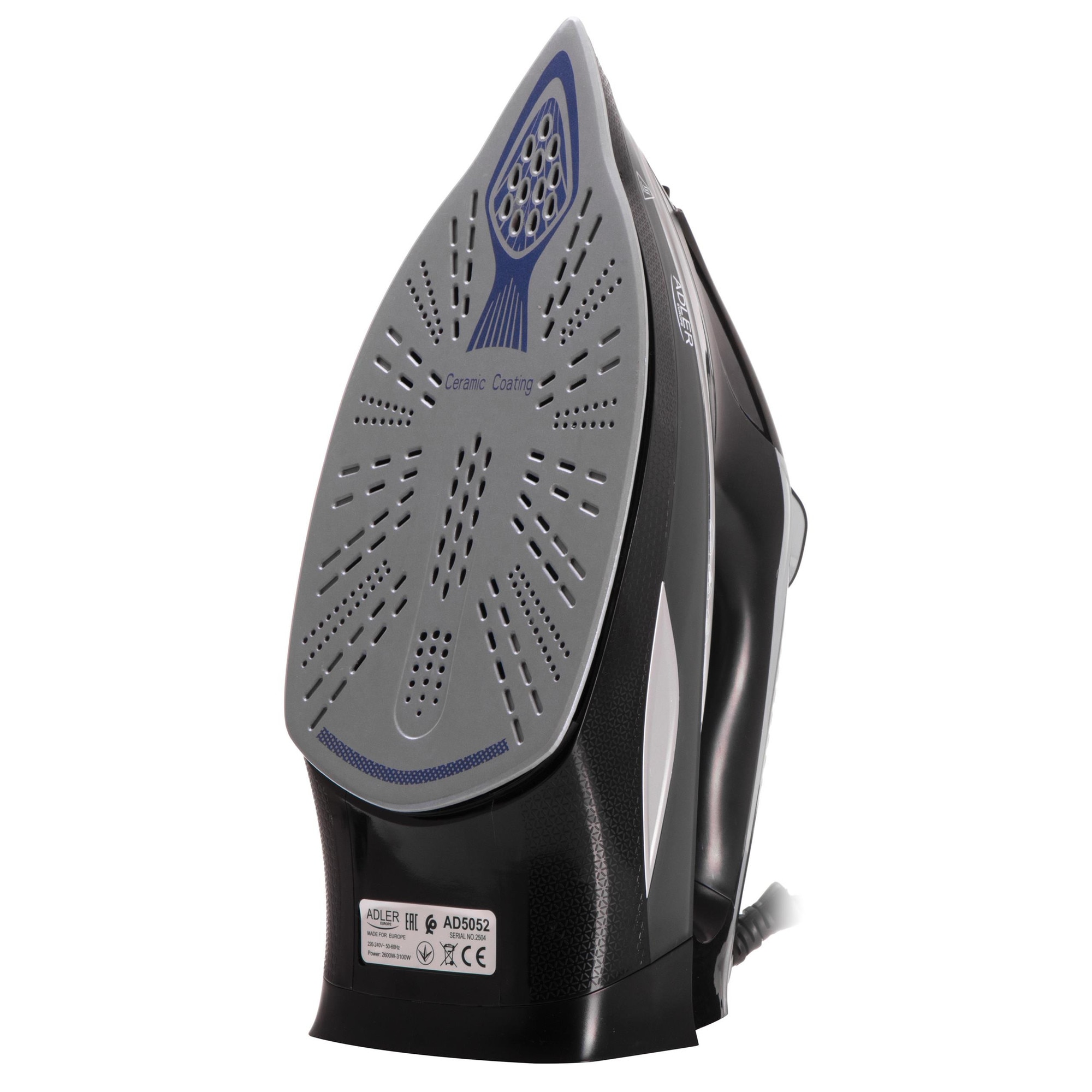 Set Fier De Calcat Adler AD5052, Talpa Ceramica, Putere 3100W, 24.6x12.6x11.5cm