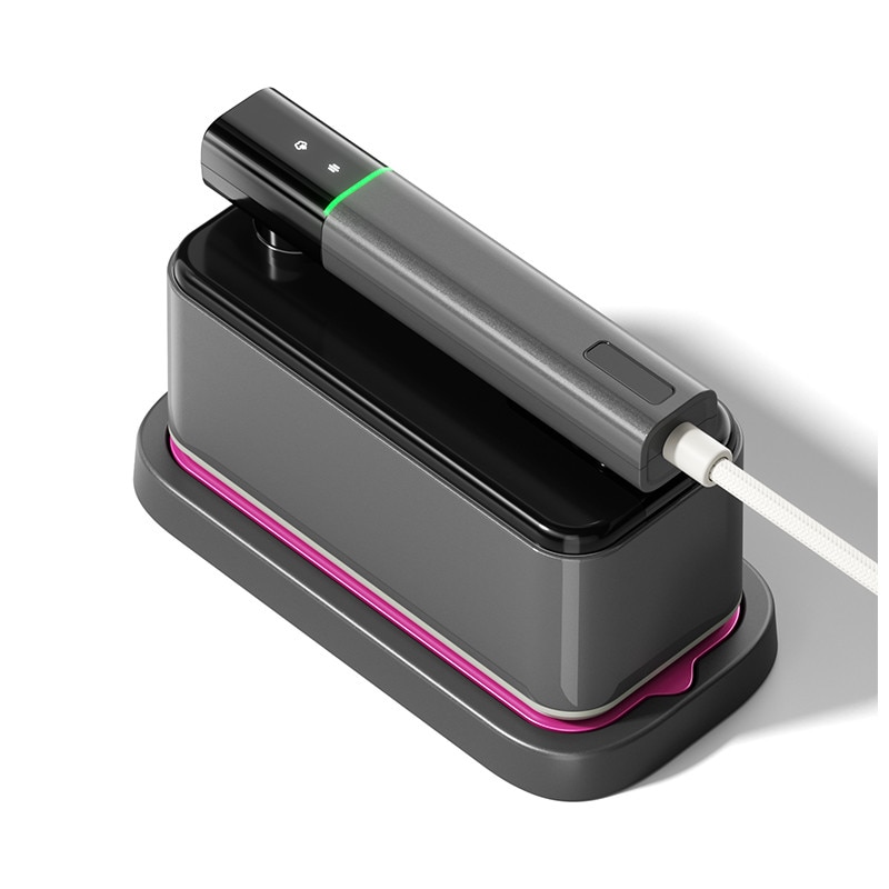 Fier de Calcat Portabil LC-901, 1200W, Panou Ceramic, Pliabil, Gri, Rezervor 125 ml