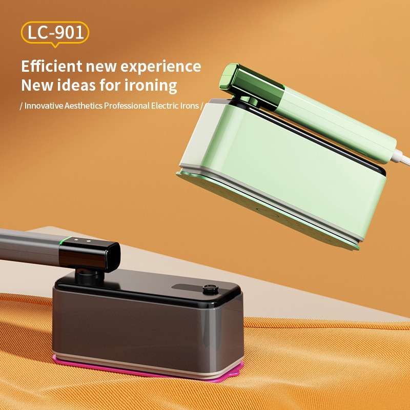 Fier de Calcat Portabil LC-901, 1200W, Panou Ceramic, Pliabil, Gri, Rezervor 125 ml