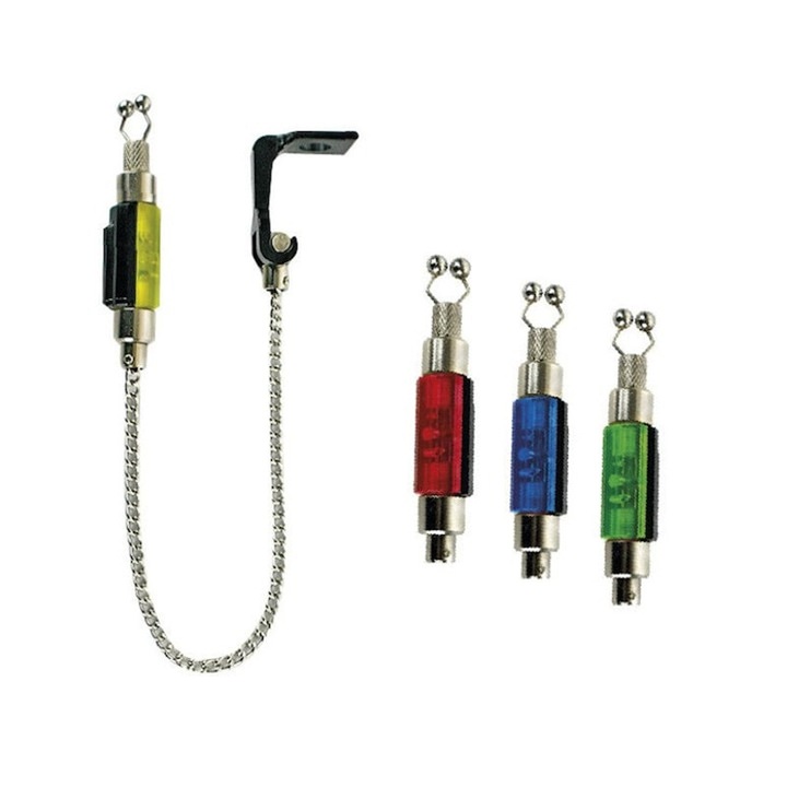 Set 4 swingere/hangere cu lant, iluminare led in culori diferite, mufa jack