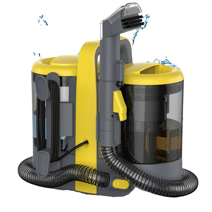 Aspirator portabil pentru covoare, 600W, putere de aspiratie puternica, design compact