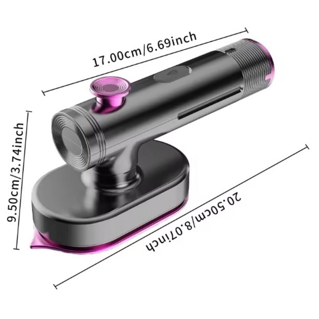 Aparat de călcat cu aburi, portabil, alb, 50W, rezervor 60ml, 20.5x17x9.5cm