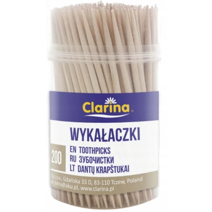 Scobitori din lemn, 200buc/set