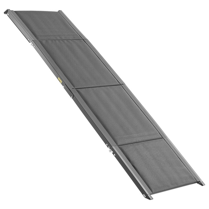 Rampa pentru câini pliabilă, 180x50cm, neagră, capacitate 113 kg, antiderapantă