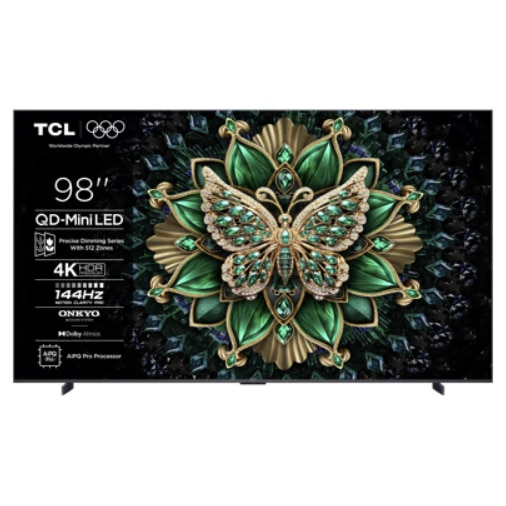Televizor TCL QLED 98MQLED75K, 248 cm, 4K UHD, HDR, Smart TV, Dolby Atmos, Google TV, 120 Hz
