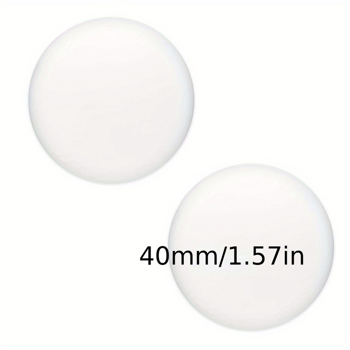 Set 2x Opritoare Rotunde de Usi Autoadezive Pentru Protectia Peretilor, Alb, 40mm