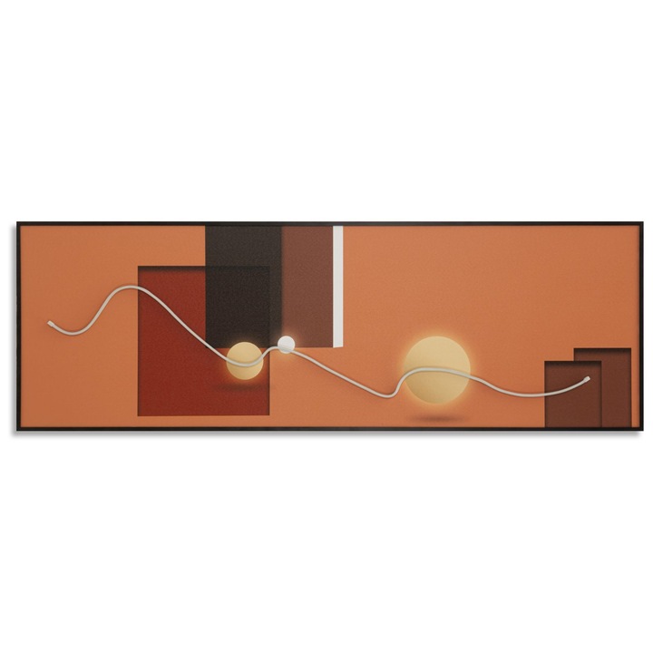 Картина Mauro Ferretti, принт върху платно, многоцветна, 150x3,5x50см, 156x8x50см, вграден LED