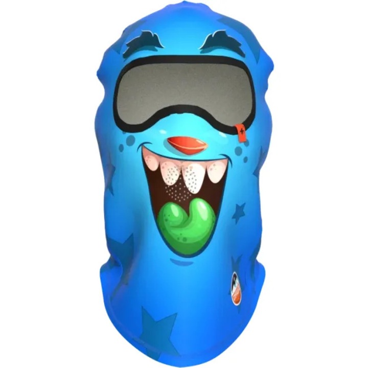 Cagula Maskara Extreme Funny Balaclava, Monster Collection, albastra, unisex, 90% poliester, pentru ski si snowboarding