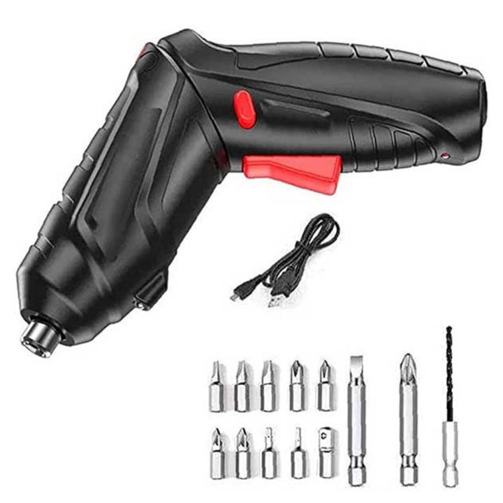 Surubelniță electrică Alien, multifuncțională 15in1, alimentare cu acumulator, 2000 rpm