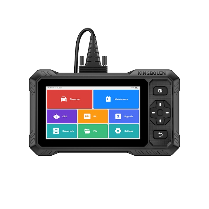 KINGBOLEN S6 Elite 2025 autódiagnosztikai teszter, Android táblagép, minden modulhoz, kétirányú, 15+ szervizfunkció, CAN-FD, FCA AutoAuth, AutoVIN, élő adatok és grafikonok, diagnosztikai jelentés, 110+ márka, ingyenes életre szóló frissítések, OBD2 sca