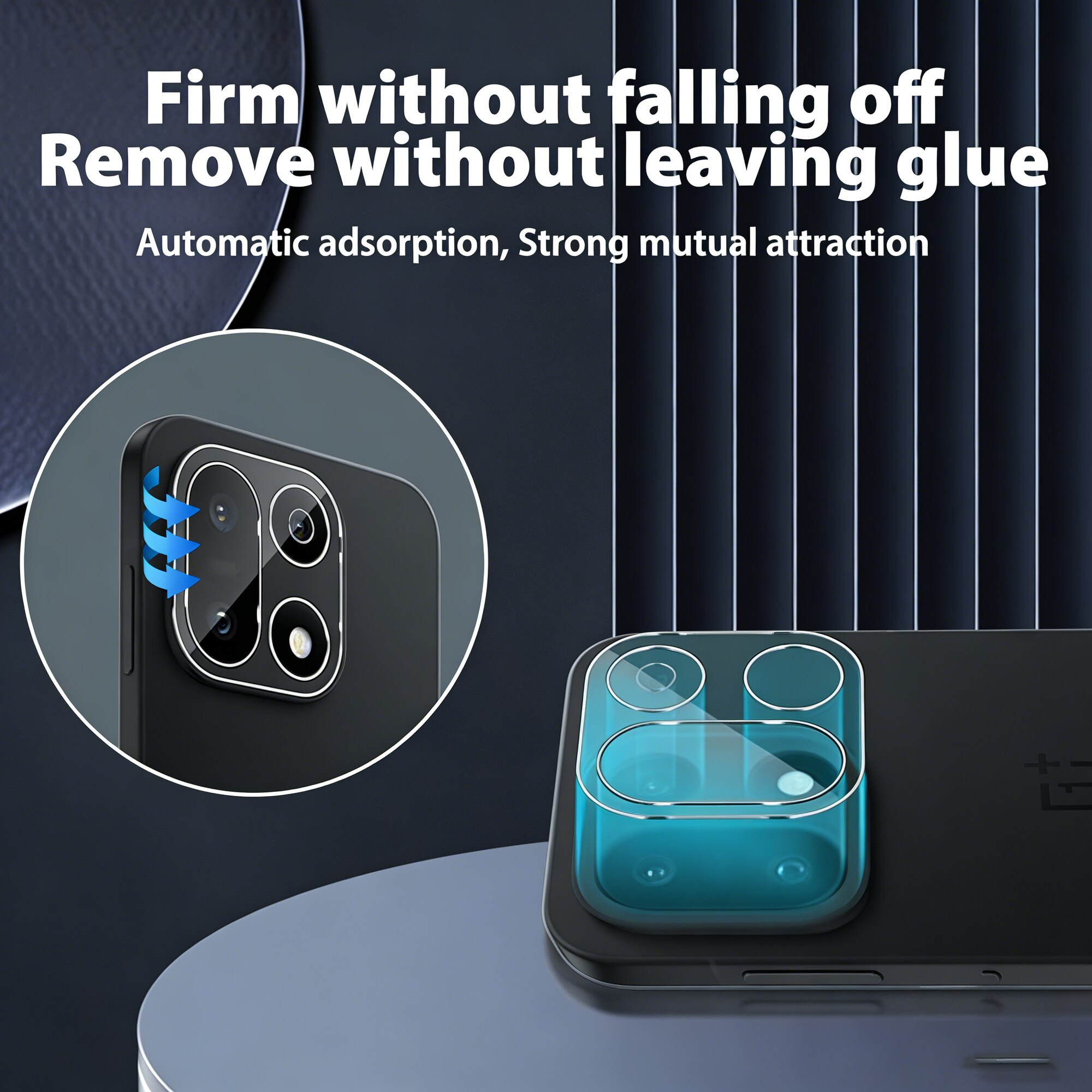 2 Bucati Folie sticla calita pentru camera OnePlus 15, protectie lentila 9H duritate, rezistenta la zgarieturi, transparenta HD, protectie camera spate - Transparent
