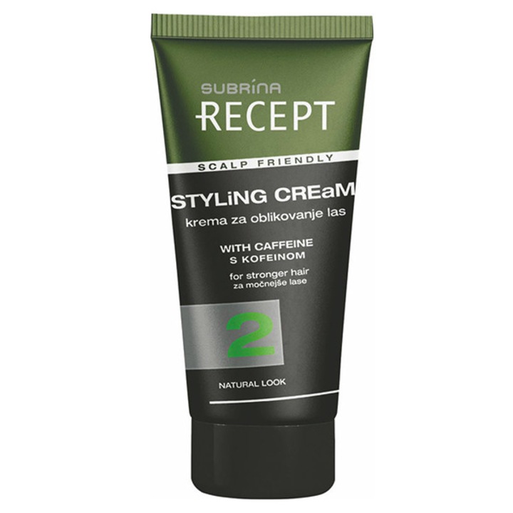 Crema modelatoare pentru par Subrina Recept Styling Natural Look, 150ml, pentru scalp sensibil, efect mat