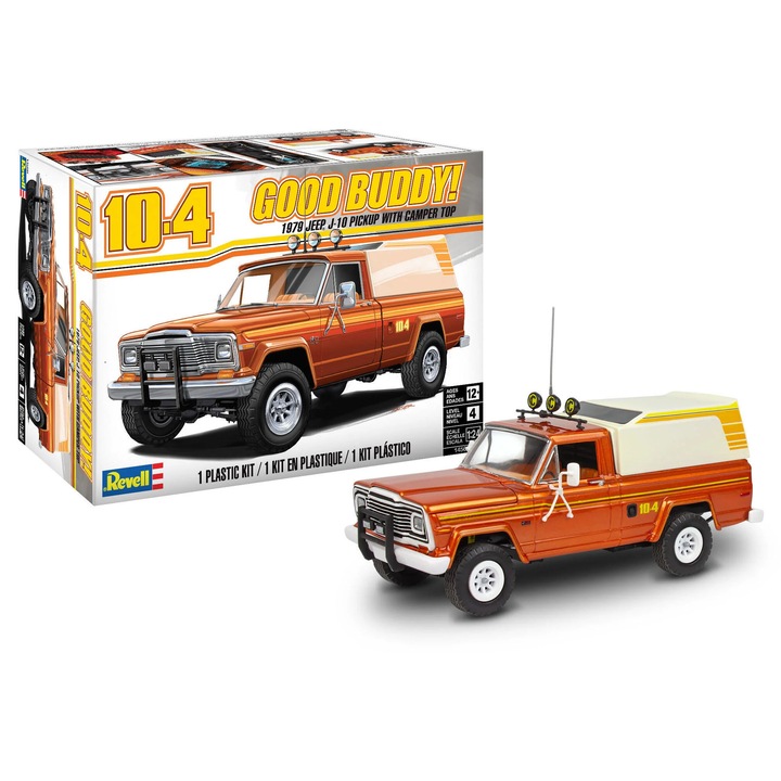 Комплект Модел Revell Кола Jeep J-10 Pickup с Каравана, Мащаб 1:24 Rev14568