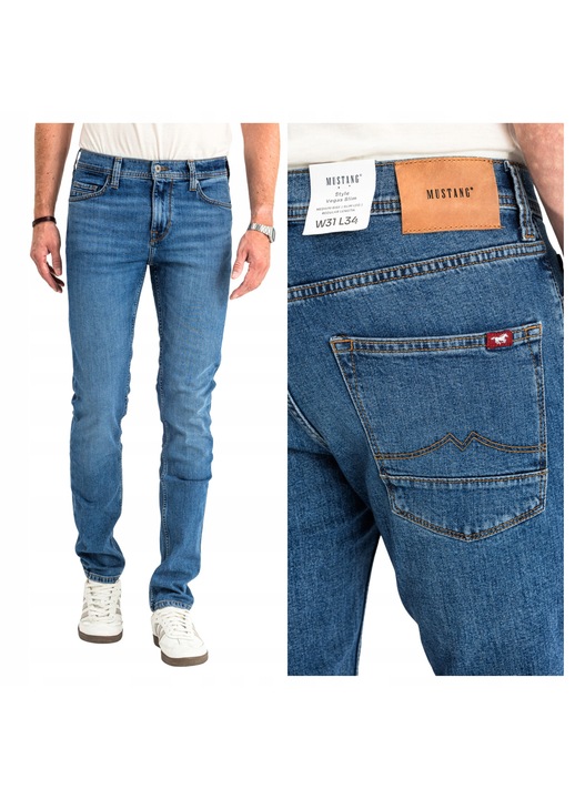 Blugi Mustang Vegas Slim pentru Barbati, Albastru