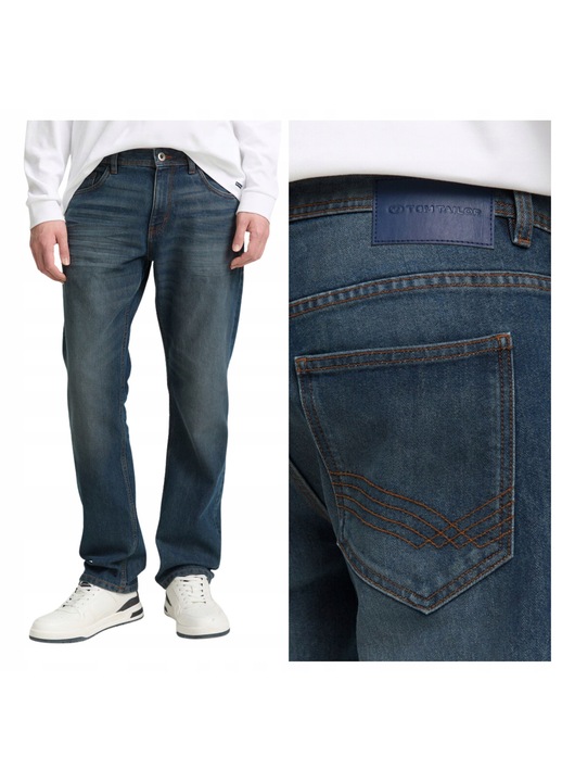 Blugi Tom Tailor Marvin Straight Fit, Albastru