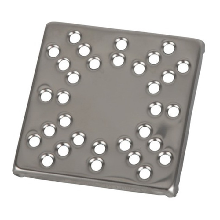 Capac inox CRIMEL 100x100 mm Ø 40 mm