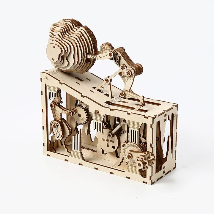 Sisyphus 3D fa puzzle, kézzel összeszerelhető modell, asztali dísz