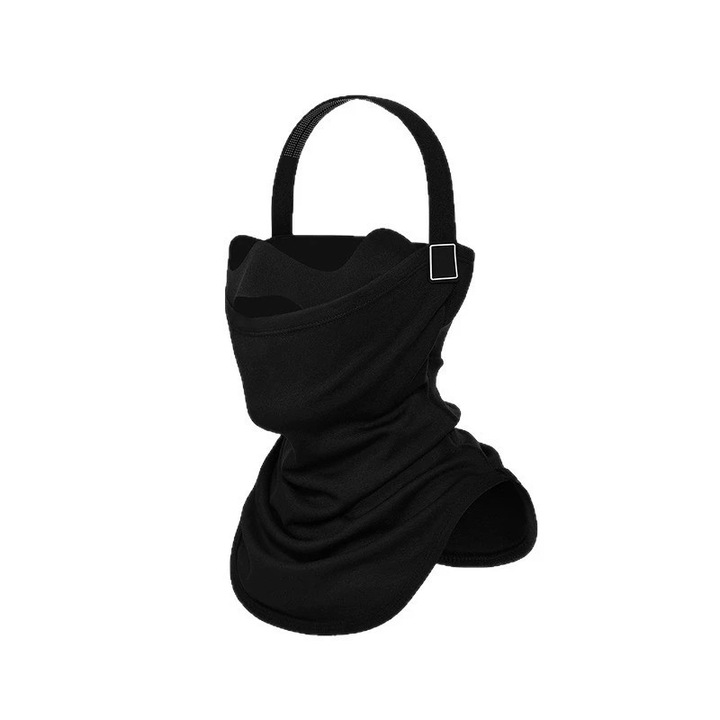 Masca de fata pentru ciclism si schi, DTJ66, neagra, set de accesorii pentru sporturi de exterior