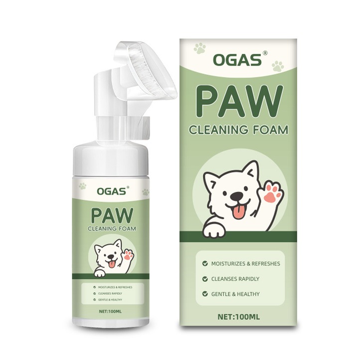 Spuma de curatare pentru labe de animale, 100ml, curatare profunda, hidratare, fara reziduuri