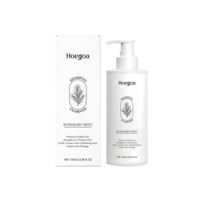 Rozmaring és menta hajsampon, 100ml, volument adó formula, minden hajtípusra