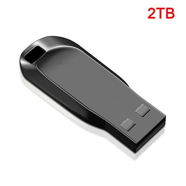 USB 3.0 memória, 2TB, ezüst, plug-and-play