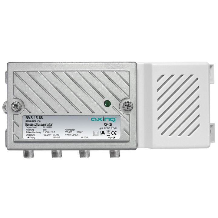 Amplificator semnal AXING BVS 15-68, 38 dB, canal de retur activ, 1006 MHz
