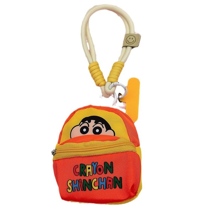 Snur telefon minimalist - Monedero de Teléfono en Color Naranja Amarillento Shin-chan