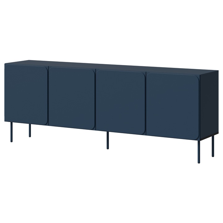 Comoda living Tuxano 200 4D, MIRJAN 24, indigo, 40x200x76 cm
