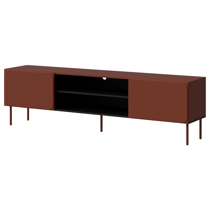 Comoda TV Tuxano 200 EF, MIRJAN 24, red tuscan, 40x200x58 cm
