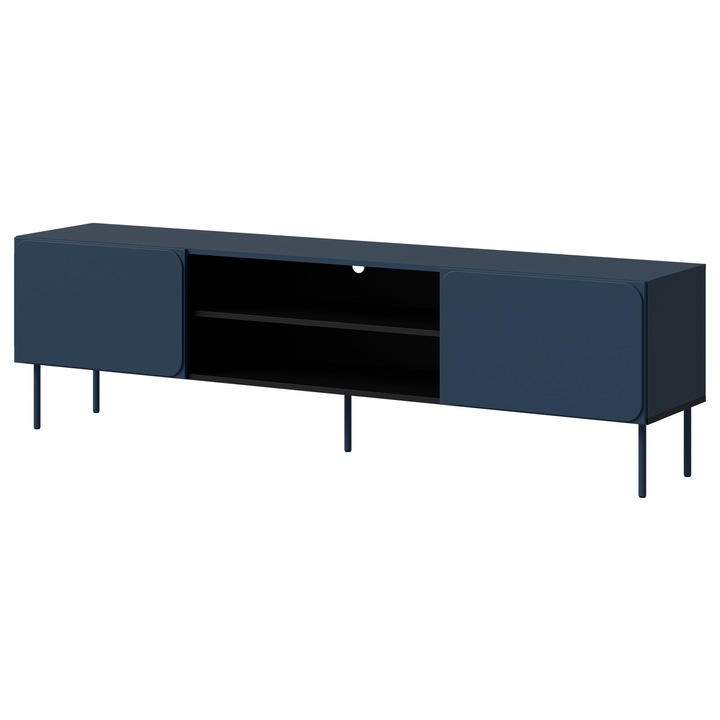 Comoda TV Tuxano 200 EF, MIRJAN 24, indigo, 40x200x58 cm