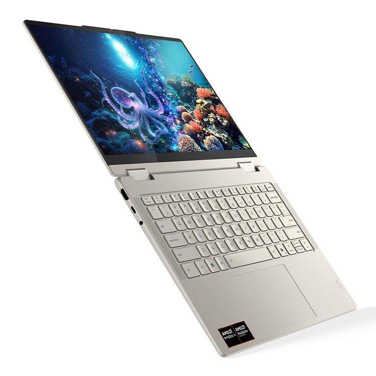 Laptop Lenovo Yoga 7 14AKP10 83JR008NPB, 14 inch 1920 x 1200 Touchscreen, AMD AI 5 340 6 C / 12 T, 2.0 GHz - 4.8 GHz, 6 MB 16 MB cache, 28 W, 16 GB LPDDR5, 512 GB SSD, AMD Radeon Graphics, Windows 11 Home