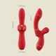 Vibrator dual Honey Play Box Fortexa, silicon premium, rezistent la apă, 12x3.5cm