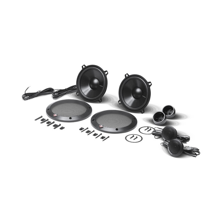 Boxe auto Rockford Fosgate R152-S, sistem component, 130mm, 40W RMS, cu masca, standard DIN