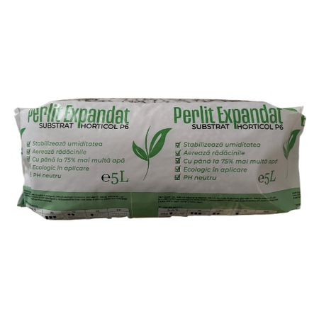 Perlit horticol 6 pentru plantare si butasire, sac 5 litri - eMAG.ro