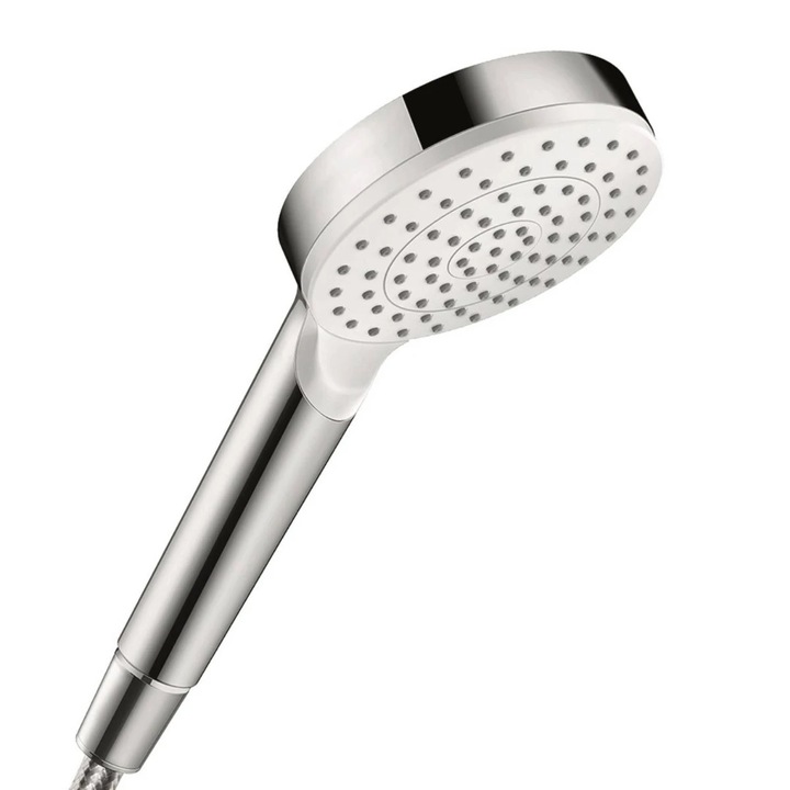 Para de dus Hansgrohe Crometta, cromat/alb, 1 functie, 160x100mm