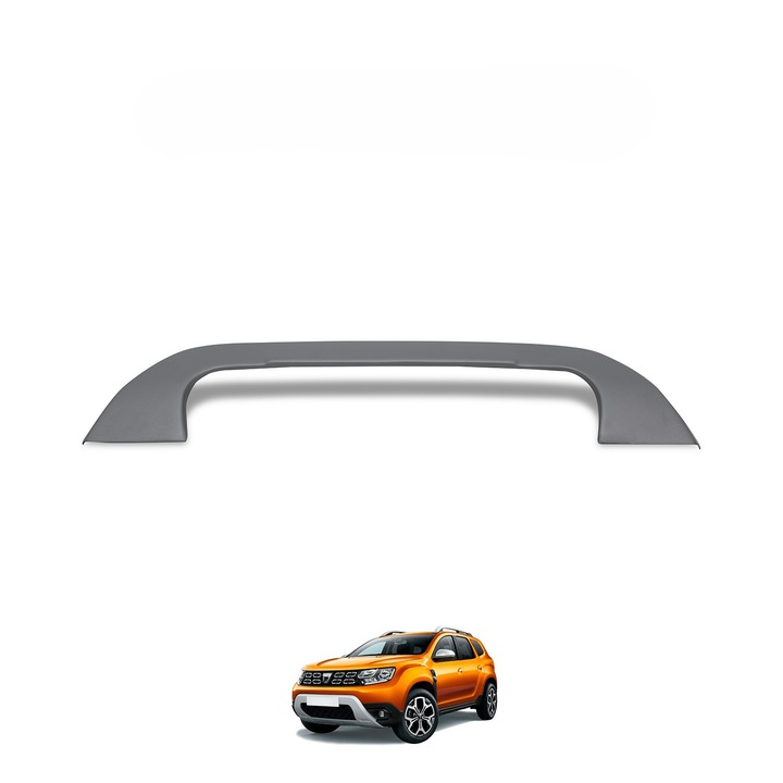 Deflector bara fata tip U din plastic gri cu banda adeziva – Dacia Duster 2018–2024