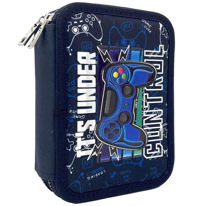 Penar Echipat Dublu Albastru Consola Gaming Rubber 14x4x20cm